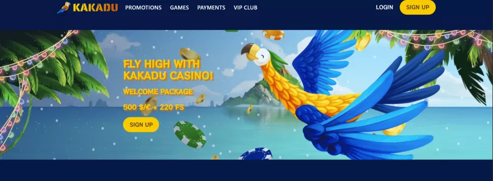 Kakadu Casino Willkommensbonus 100% bis 500 Euro